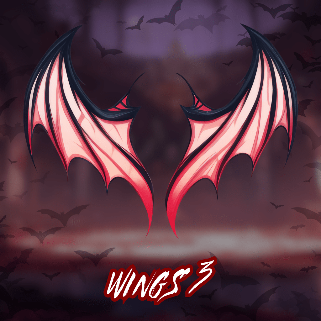 8x Vtuber Vampire Wings