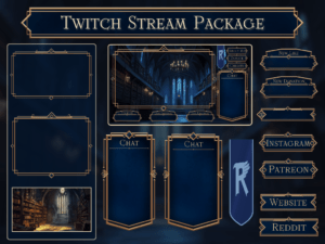 Ravenclaw House Twitch Overlay