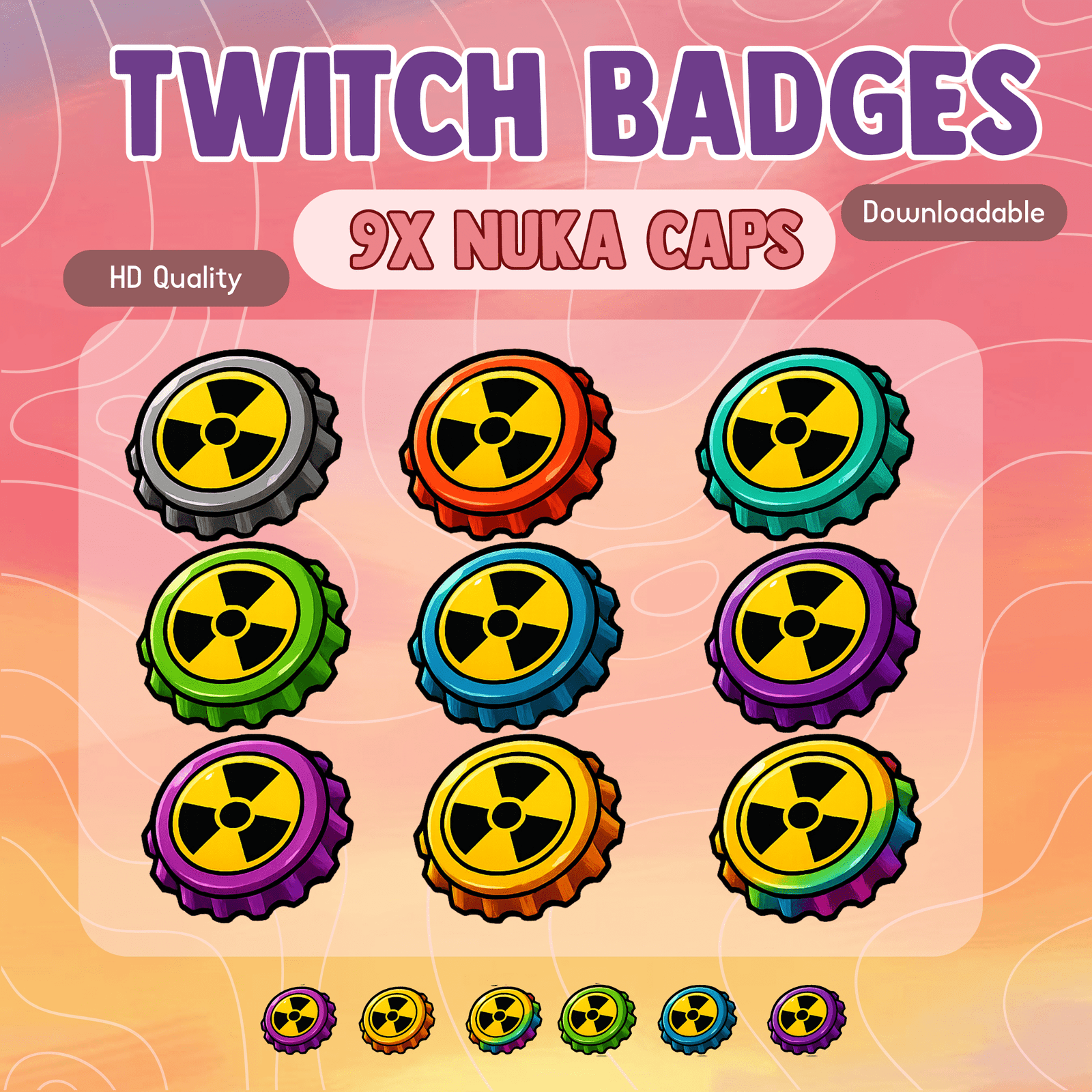 Nuka Cola Sub Badges For Twitch Streamers