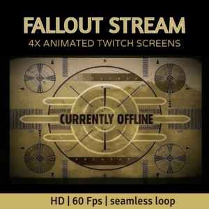 Fallout stream offline retro animated screen style