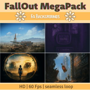 Fallout-themed backgrounds pack for gaming aesthetics