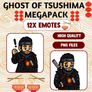 Ghost of Tsushima emotes megapack promotional image