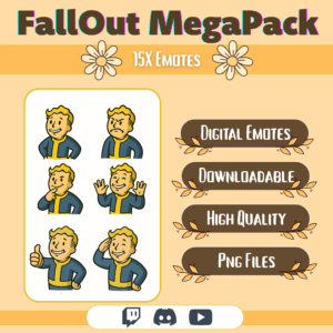 FallOut emote pack with various character expressions