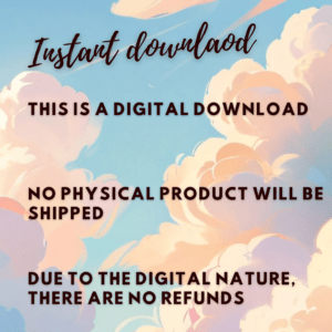 Digital download notice with no refunds policy
