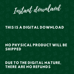 Instant download digital product with no refunds
