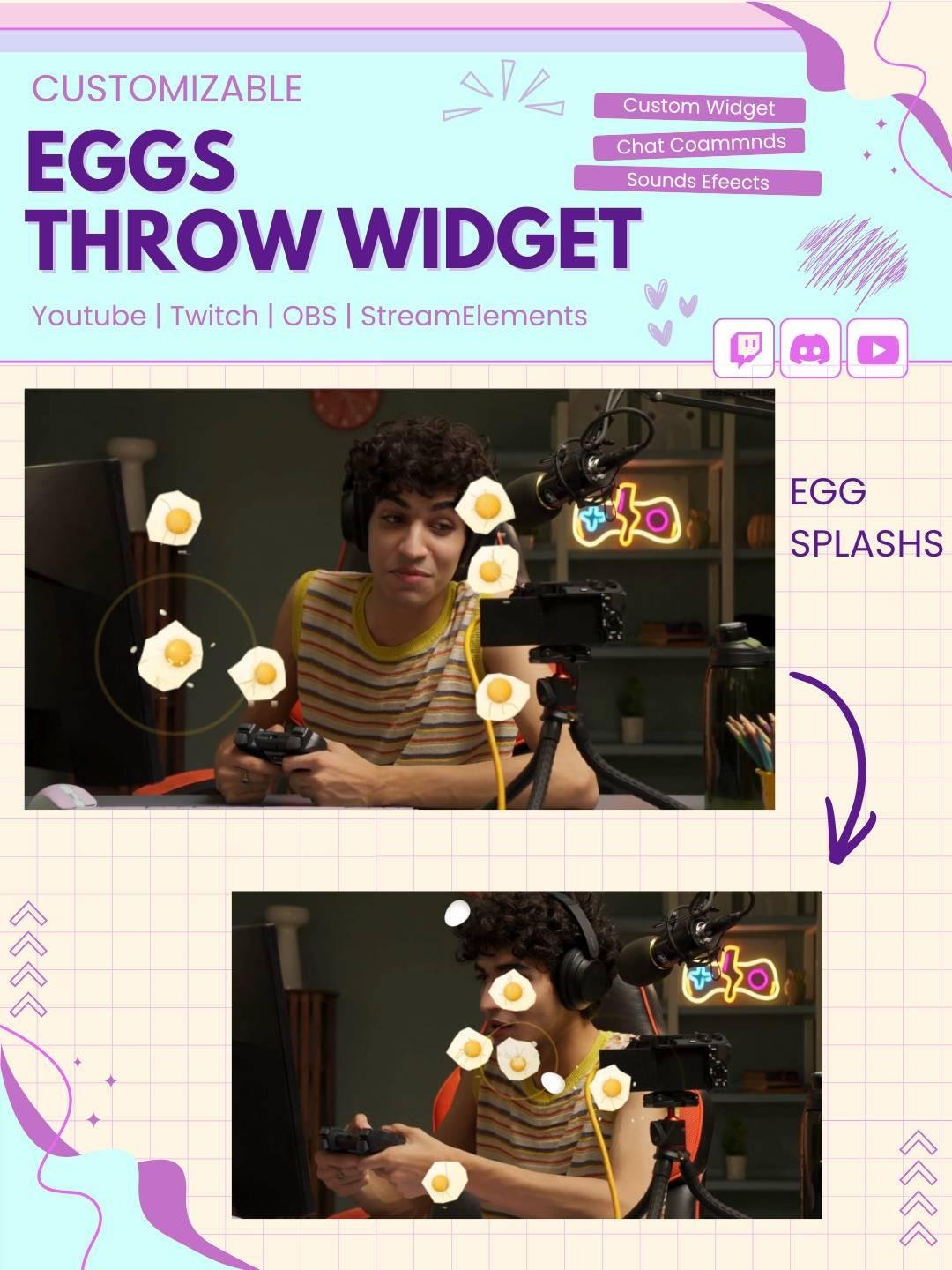 Twitch Egg Throwable Widget StreamElements