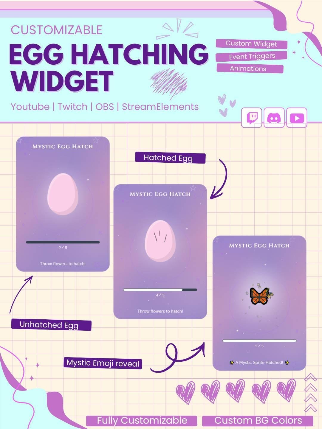 Mystic Hatch Egg Widget for StreamElements