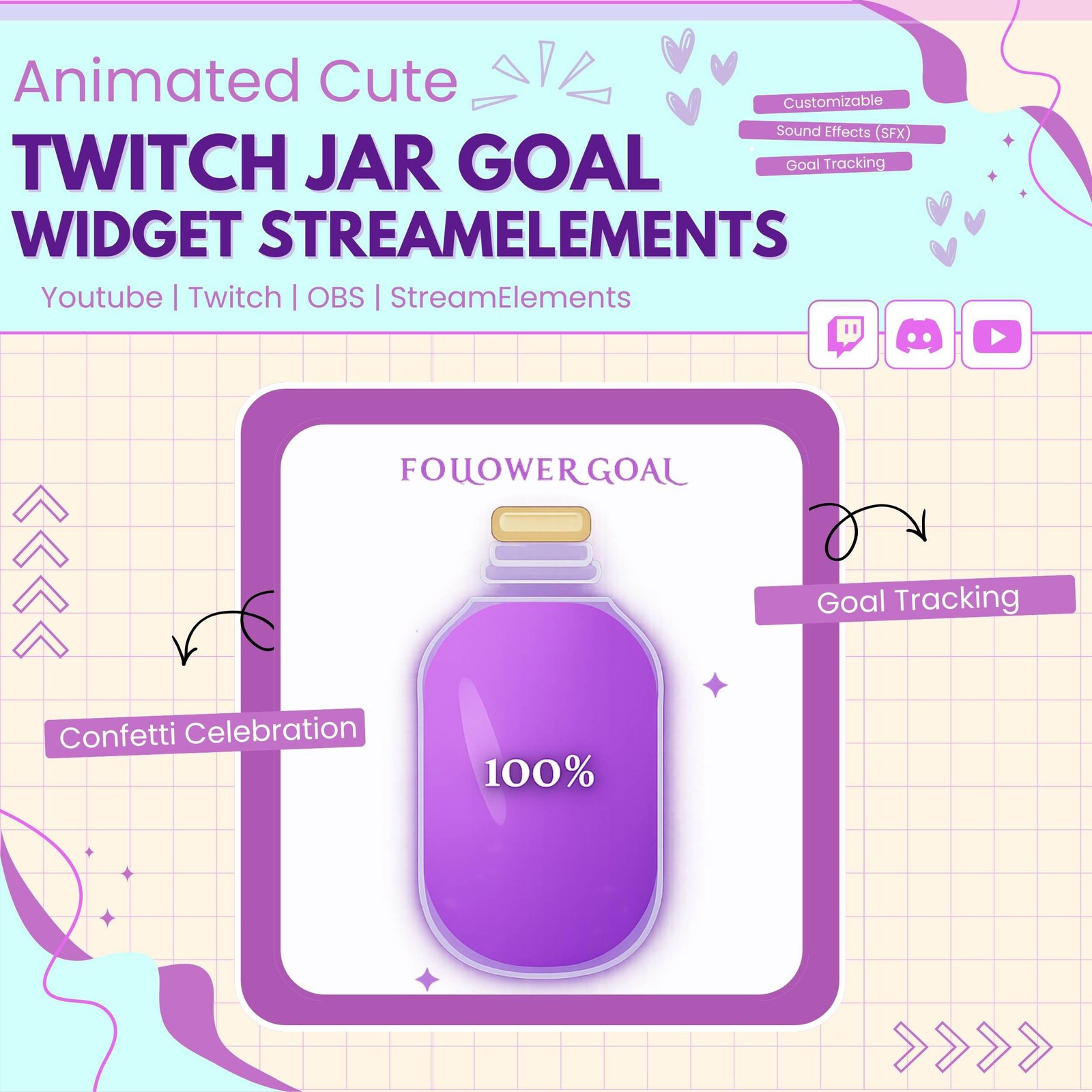 Twitch Jar Goal Widget StreamElements