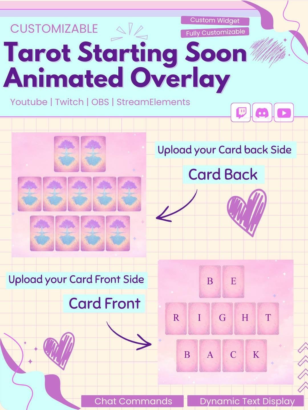 Tarot Card Twitch BRB Animation StreamElements