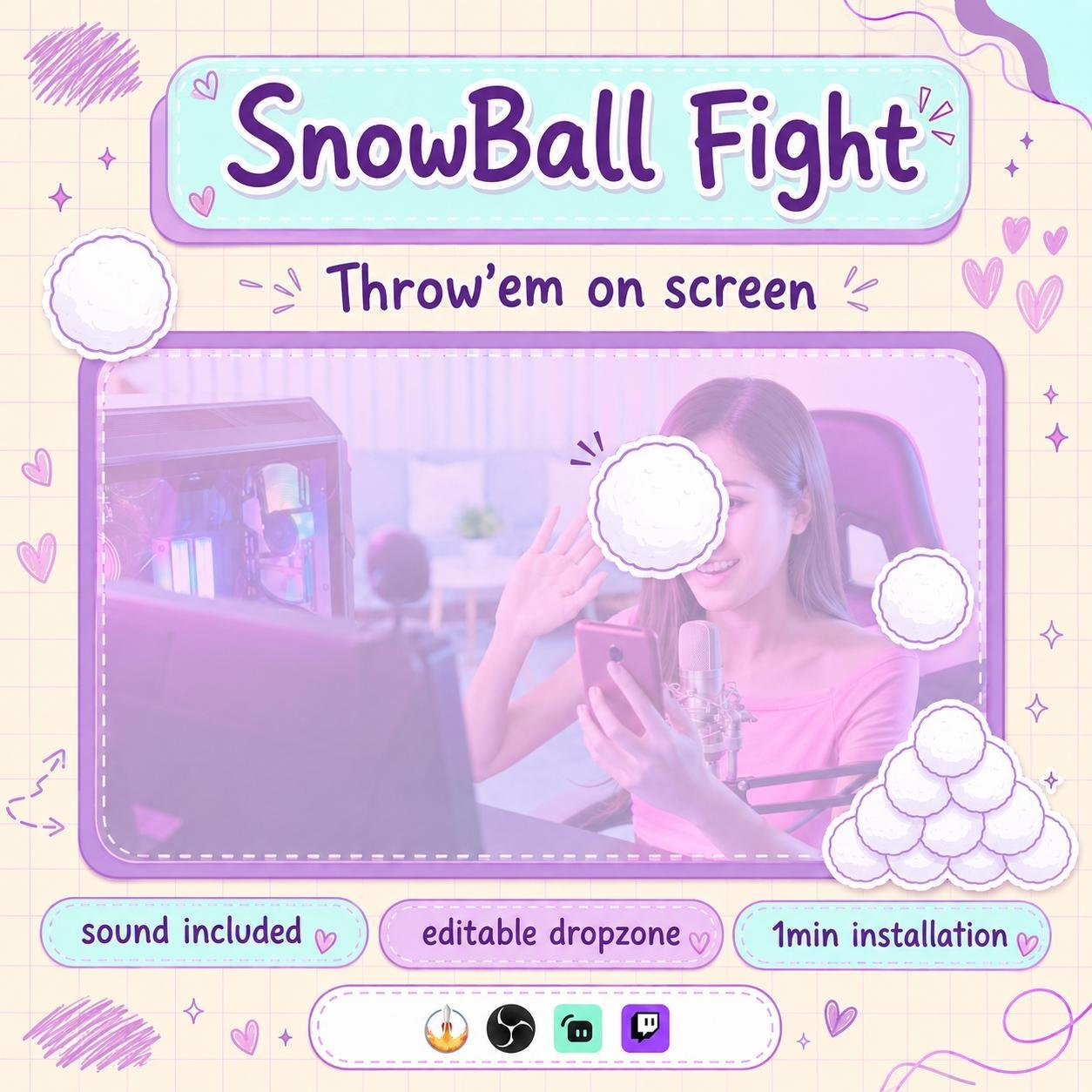 Interactive Snowball Widget Interactive Chat